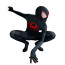 Spider-Man Across the Spider-Verse Miles Morales Suit Costume - Blue Muscle Pattern Bodysuit Mask Spider-Man Cosplay