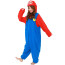 Super Mario Bros Mario Costume - Onesie Jumpsuit Mario Cosplay