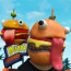 Fortnite Durrr Burger Mask Cosplay Costume