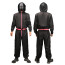 Squid Game Masked Officer Costume - Black Jumpsuit Mask Set Masked Guard Cosplay