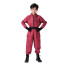 Kids and Adults Squid Game Masked Worker Costume - Pink Red Jumpsuit Mask Set Masked Worker Cosplay