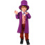Kids Willy Wonka & the Chocolate Factory 1971 Willy Wonka Costume - Violet Coat Pants Set Willy Wonka Cosplay