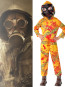 Kids Zombie Hazmat Suit Costume - Overall Mask Yellow Hazmat Suit Cosplay