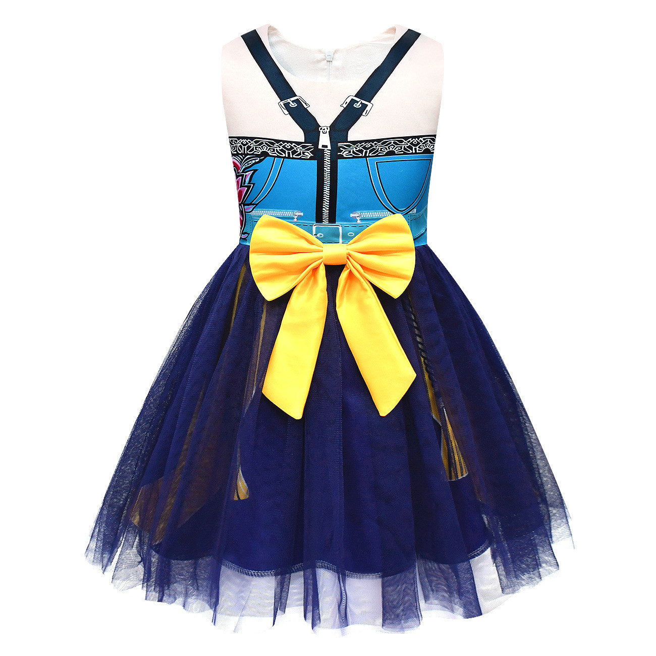 Girls K-Pop Demon Hunters Zoey Costume - Blue Tutu Dress Zoey Cosplay