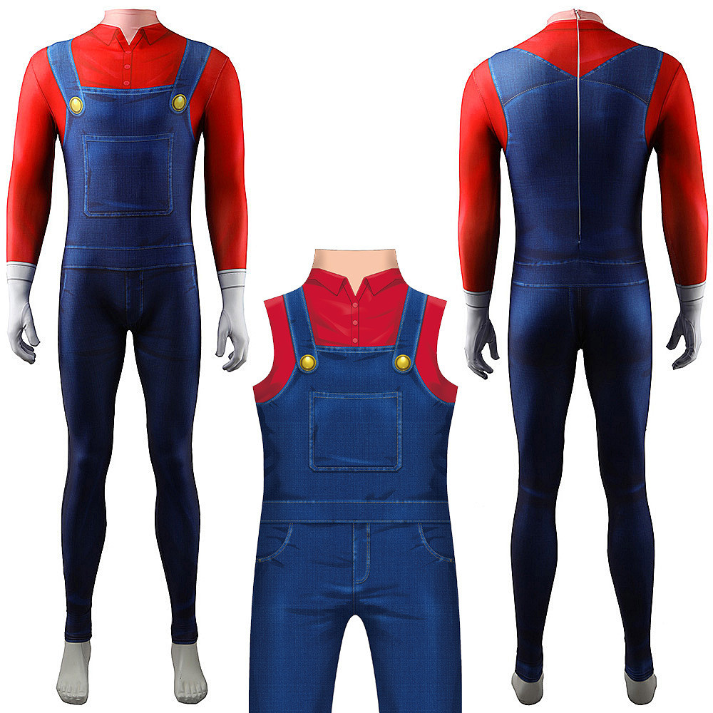 The Super Mario Bros. Mario Costume - Bodysuit Mario Cosplay