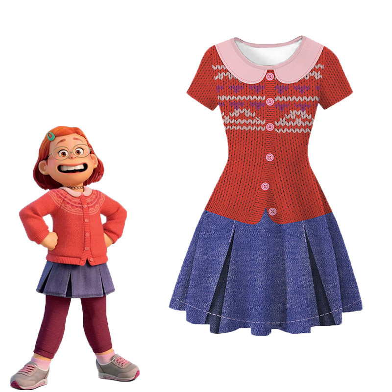 Meilin Lee Dress Turning Red Cosplay Costume