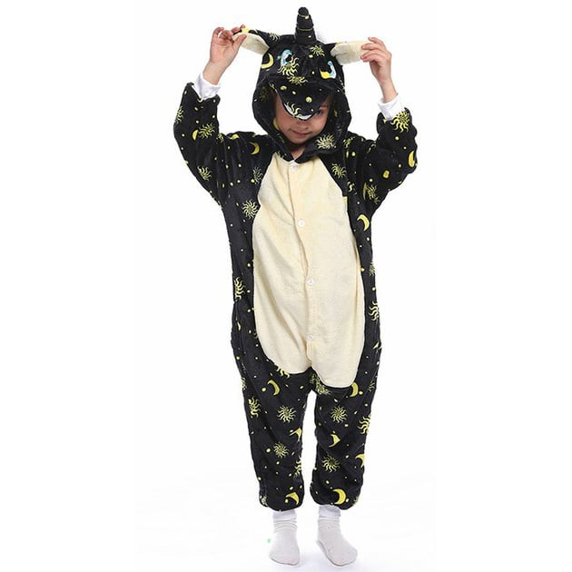 Kids Night Sky Unicorn Costume - Onesie Jumpsuit Night Sky Unicorn Cosplay