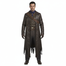 Fallout Series Ghoul Walton Deluxe Goggins Costume - Full Set Brown Coat Fallout Ghoul Cosplay