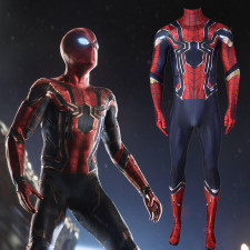 Spider-Man 2 Iron Spider Suit Costume - Bodysuit Mask Set Iron Spider Suit Cosplay
