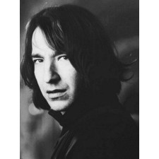 Severus Snape Wig - Short Black Curly Hair Wig Snape Cosplay Costume