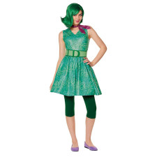 Inside Out 2 Disgust Costume - Green Dress Disgust Cosplay