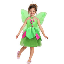 Girls Fairy Costume - Dress Wings Green Fairy Cosplay