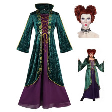 Hocus Pocus 2 Winifred Sanderson Costume - Adult Classic Victorian Dress Winifred Sanderson Cosplay