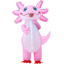 Kids Pink Axolotl Inflatable Costume - Pink Axolotl Cosplay
