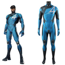 Marvel Rivals Mister Fantastic Costume - Black Blue Bodysuit Mr Fantastic Cosplay