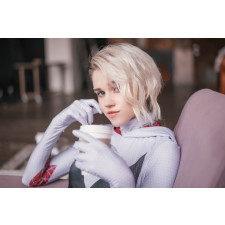 Spider Gwen Wig Cosplay Costume