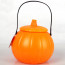 Halloween Plastic Pumpkin Lantern Light Candy Bag