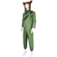 Boys and Men Little Nightmares 3 Alone Costume - Green Jumpsuit Hat Set Alone Cosplay