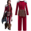 Girls How To Train Your Dragon 2025 Movie Astrid Hofferson Costume - Red Bodysuit Astrid Cosplay