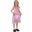 Barbie Movie Costume - Girls Gingham Pink Checkered Dress Barbie Cosplay