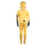 Palworld Grizzbot Costume - Yellow Bodysuit Mask Set Grizzbot Cosplay