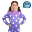 Kids Inside Out Envy Costume - Polka Dot Hoodie Pants Mask Set Envy Cosplay
