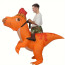 Jurassic World Riding Parasaurolophus Dinosaur Inflatable Costume - Riding Parasaurolophus Dino Cosplay
