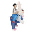 Riding White Bunny Rabbit Inflatable Costume - Riding White Bunny Rabbit Cosplay