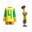 Hotel Transylvania Jonathan Loughran Costume - Yellow Shirt Shorts Jonathan Loughran Cosplay
