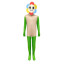 Kids Dandy's World Dandy Costume - Green Bodysuit Mask Dandy Cosplay