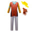 Dino Ranch Min Kids Lycra Cosplay Costume