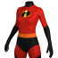 The Incredibles 2 Violet Costume - Red Black Bodysuit Violet Cosplay