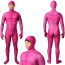 Superhero Pink Morph Suit Costume - Pink Muscle Bodysuit Superhero Cosplay