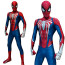 Spider-Man 2 Advanced Default Suit Costume - Red Blue Bodysuit Mask Spider Man Cosplay