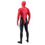 Two Tone Red And Black Halloween Funny Costume - Red Black Bodysuit Mask Two Tone Cosplay
