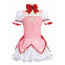 Puella Magi Madoka Magica Madoka Kaname Costume - White Pink Dress Madoka Kaname Cosplay