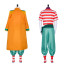 One Piece Buggy Costume - Full Set Yellow Coat Buggy Clown Cosplay