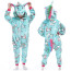 Kids Blue Print Unicorn Costume - Onesie Jumpsuit Blue Print Unicorn Cosplay