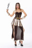 Halloween Masquerade Ball Roman Spartan Greek Warrior Costume