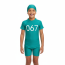 Kids Squid Game 067 Swimsuit Costume - One Piece Green Swimsuit with Swimming Cap Squid Game Cosplay