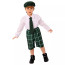 Kids Saint Patrick Costume - Plaid Pants Shirt Set Saint Patrick Cosplay