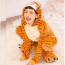 Kids Tiger Costume - Onesie Jumpsuit Gloves Slippers Set Tiger Cosplay