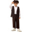 Boys Victorian Costume - Brown Vest Pants Set Victorian Boy Cosplay