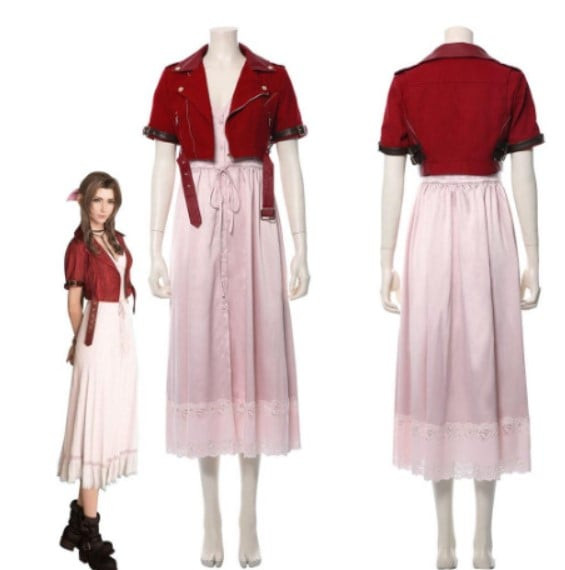 Final Fantasy VII Aerith Gainsborough Cosplay Costume