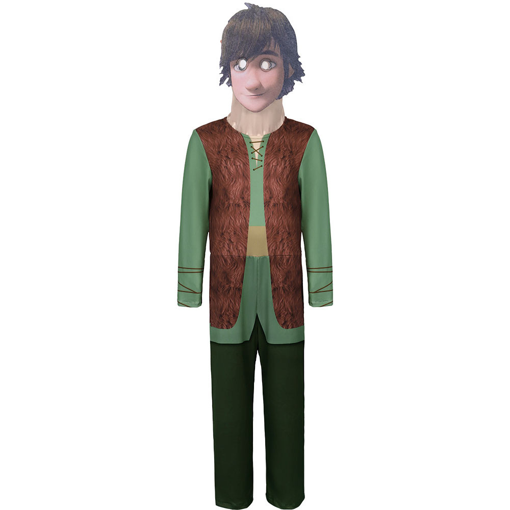Boys How To Train Your Dragon Hiccup Costume - Bodysuit Mask Hiccup Cosplay