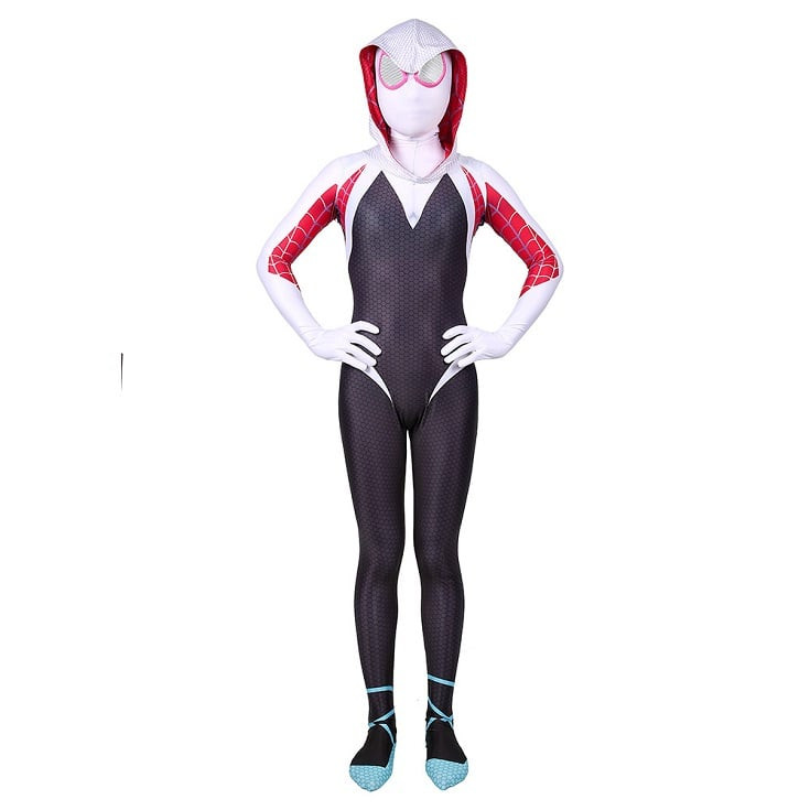 Girls Gwen Stacy Into the Spider-Verse Cosplay Spider-Gwen Costume