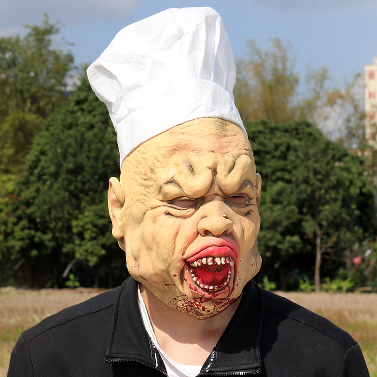 Scary Chef Mask - Scary Chef Cosplay Costume Mask Prop