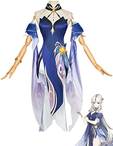 Ningguang Orchid’s Evening Gown Skin From Genshin Impact Cosplay Costume