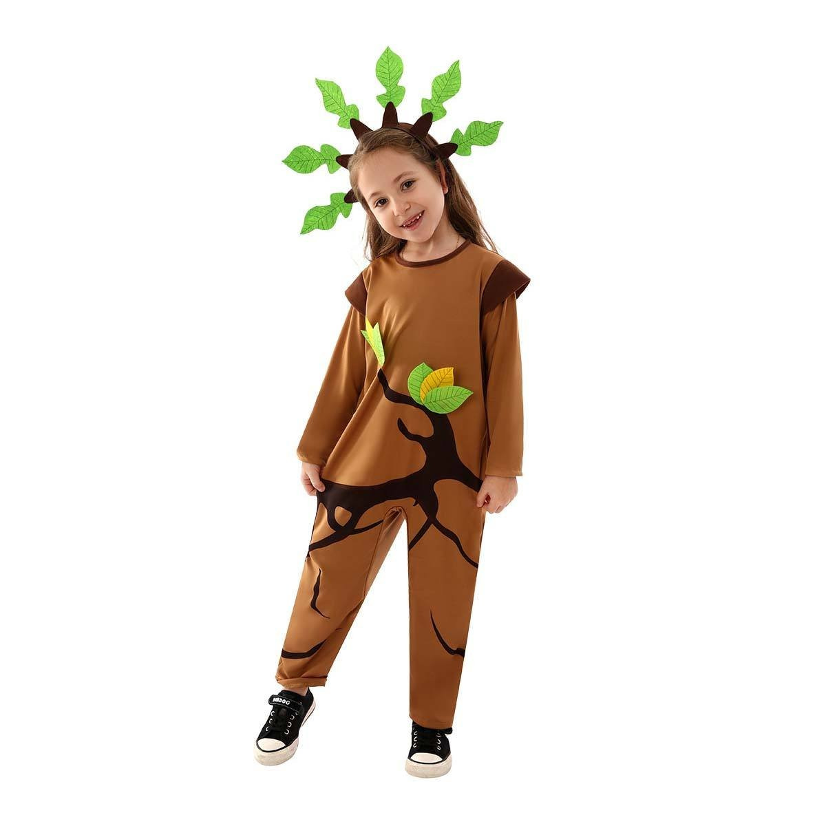 Kids Tree Costume - Suit Hat Set Tree Cosplay