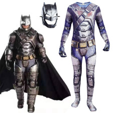 Boys Armored Batman Costume - Bodysuit Mask Set Armored Batman Cosplay